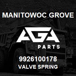 9926100178 Manitowoc Grove VALVE SPRING | AGA Parts