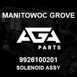 9926100201 Manitowoc Grove SOLENOID ASSY | AGA Parts