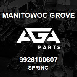 9926100607 Manitowoc Grove SPRING | AGA Parts