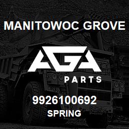 9926100692 Manitowoc Grove SPRING | AGA Parts