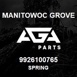 9926100765 Manitowoc Grove SPRING | AGA Parts