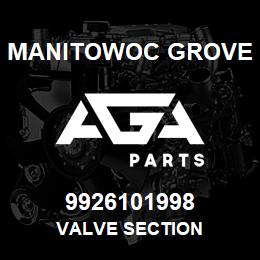 9926101998 Manitowoc Grove VALVE SECTION | AGA Parts