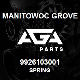 9926103001 Manitowoc Grove SPRING | AGA Parts