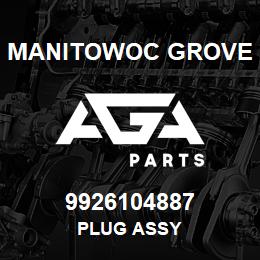 9926104887 Manitowoc Grove PLUG ASSY | AGA Parts