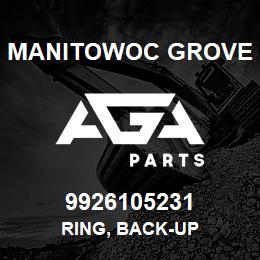 9926105231 Manitowoc Grove RING, BACK-UP | AGA Parts