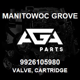 9926105980 Manitowoc Grove VALVE, CARTRIDGE | AGA Parts