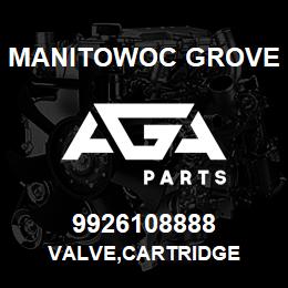 9926108888 Manitowoc Grove VALVE,CARTRIDGE | AGA Parts