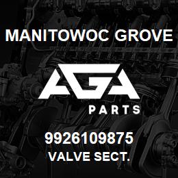 9926109875 Manitowoc Grove VALVE SECT. | AGA Parts