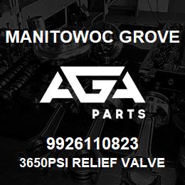 9926110823 Manitowoc Grove 3650PSI RELIEF VALVE | AGA Parts