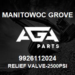 9926112024 Manitowoc Grove RELIEF VALVE-2500PSI | AGA Parts