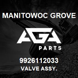 9926112033 Manitowoc Grove VALVE ASSY. | AGA Parts