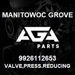 9926112653 Manitowoc Grove VALVE,PRESS.REDUCING 250 PSI | AGA Parts