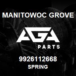 9926112668 Manitowoc Grove SPRING | AGA Parts