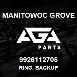 9926112705 Manitowoc Grove RING, BACKUP | AGA Parts