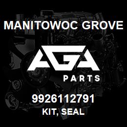 9926112791 Manitowoc Grove KIT, SEAL | AGA Parts