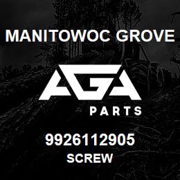 9926112905 Manitowoc Grove SCREW | AGA Parts