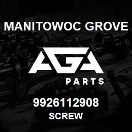 9926112908 Manitowoc Grove SCREW | AGA Parts