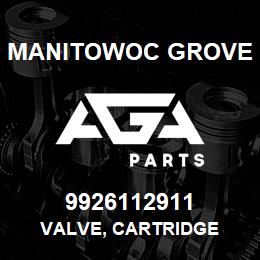 9926112911 Manitowoc Grove VALVE, CARTRIDGE | AGA Parts