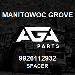 9926112932 Manitowoc Grove SPACER | AGA Parts