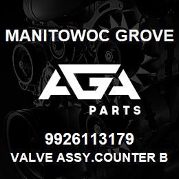 9926113179 Manitowoc Grove VALVE ASSY.COUNTER BAL.@4500 | AGA Parts