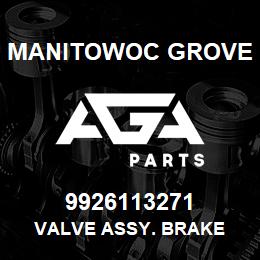 9926113271 Manitowoc Grove VALVE ASSY. BRAKE | AGA Parts