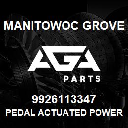 9926113347 Manitowoc Grove PEDAL ACTUATED POWER BRAKE VAL | AGA Parts