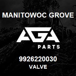 9926220030 Manitowoc Grove VALVE | AGA Parts