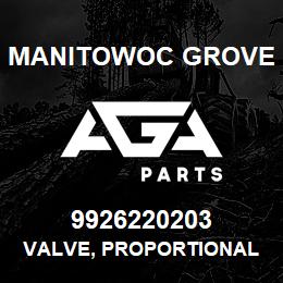 9926220203 Manitowoc Grove VALVE, PROPORTIONAL RELIEF | AGA Parts