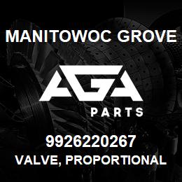 9926220267 Manitowoc Grove VALVE, PROPORTIONAL | AGA Parts