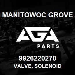 9926220270 Manitowoc Grove VALVE, SOLENOID | AGA Parts