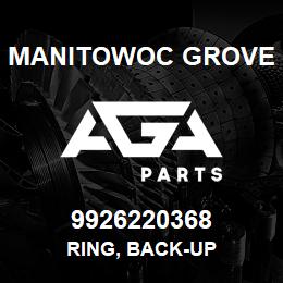 9926220368 Manitowoc Grove RING, BACK-UP | AGA Parts