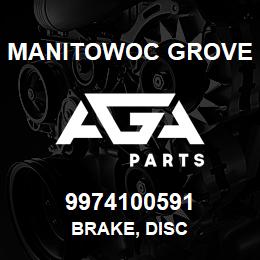 9974100591 Manitowoc Grove BRAKE, DISC | AGA Parts