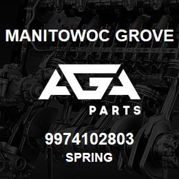 9974102803 Manitowoc Grove SPRING | AGA Parts