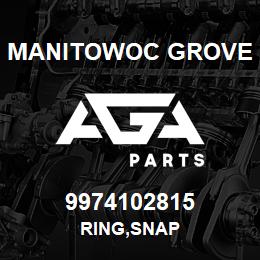 9974102815 Manitowoc Grove RING,SNAP | AGA Parts