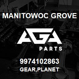 9974102863 Manitowoc Grove GEAR,PLANET | AGA Parts