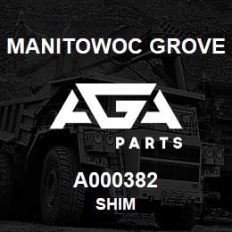 A000382 Manitowoc Grove SHIM | AGA Parts