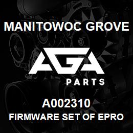 A002310 Manitowoc Grove FIRMWARE set of eproms | AGA Parts