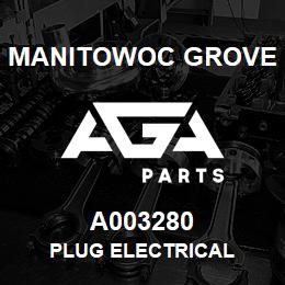 A003280 Manitowoc Grove PLUG ELECTRICAL | AGA Parts