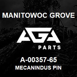 A-00357-65 Manitowoc Grove MECANINDUS PIN | AGA Parts