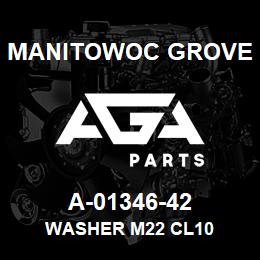 A-01346-42 Manitowoc Grove WASHER M22 CL10 | AGA Parts