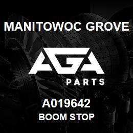 A019642 Manitowoc Grove BOOM STOP | AGA Parts