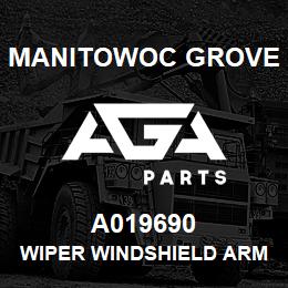 A019690 Manitowoc Grove WIPER WINDSHIELD ARM 500MM WET | AGA Parts