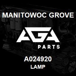 A024920 Manitowoc Grove LAMP | AGA Parts