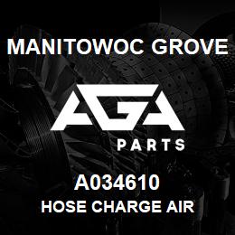 A034610 Manitowoc Grove HOSE CHARGE AIR | AGA Parts