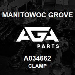 A034662 Manitowoc Grove CLAMP | AGA Parts