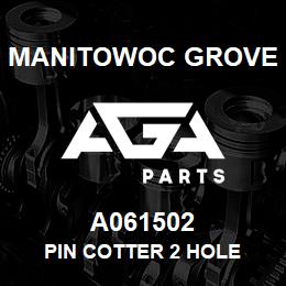 A061502 Manitowoc Grove PIN COTTER 2 HOLE | AGA Parts