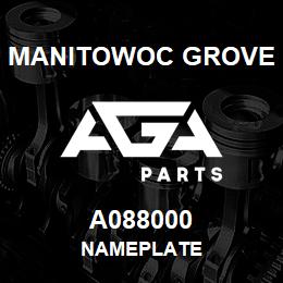 A088000 Manitowoc Grove NAMEPLATE | AGA Parts