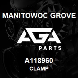 A118960 Manitowoc Grove CLAMP | AGA Parts