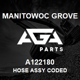 A122180 Manitowoc Grove HOSE ASSY CODED | AGA Parts