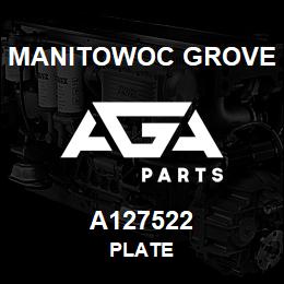 A127522 Manitowoc Grove PLATE | AGA Parts